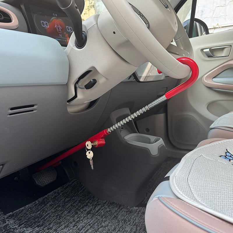 Factory Wholesale Double Hook Twin Bar Steering Wheel Lock - ANKE Brand Model AK6018