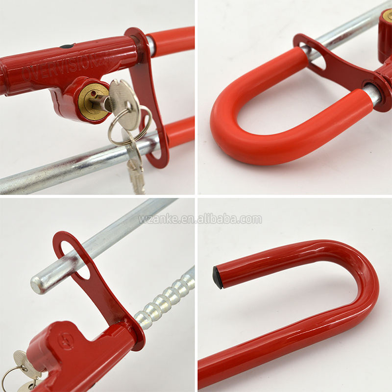 Anke AK6018-1 Double Hook Twin Bar Steering Wheel Lock - Car Security Anti-Theft Device