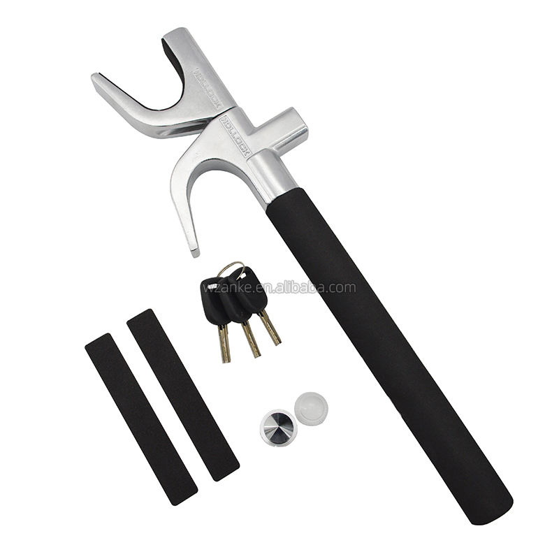 Haodele Universal Adjustable Anti-Theft Steering Wheel Lock - Vehicle Security Clamp