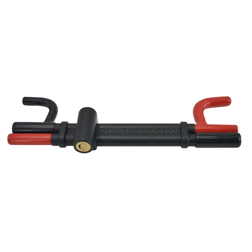 Universal Anti-Theft Clamp Heavy Duty Vehicle Safety Rotary Adjustable Lock Steering Wheel Lock - Ha